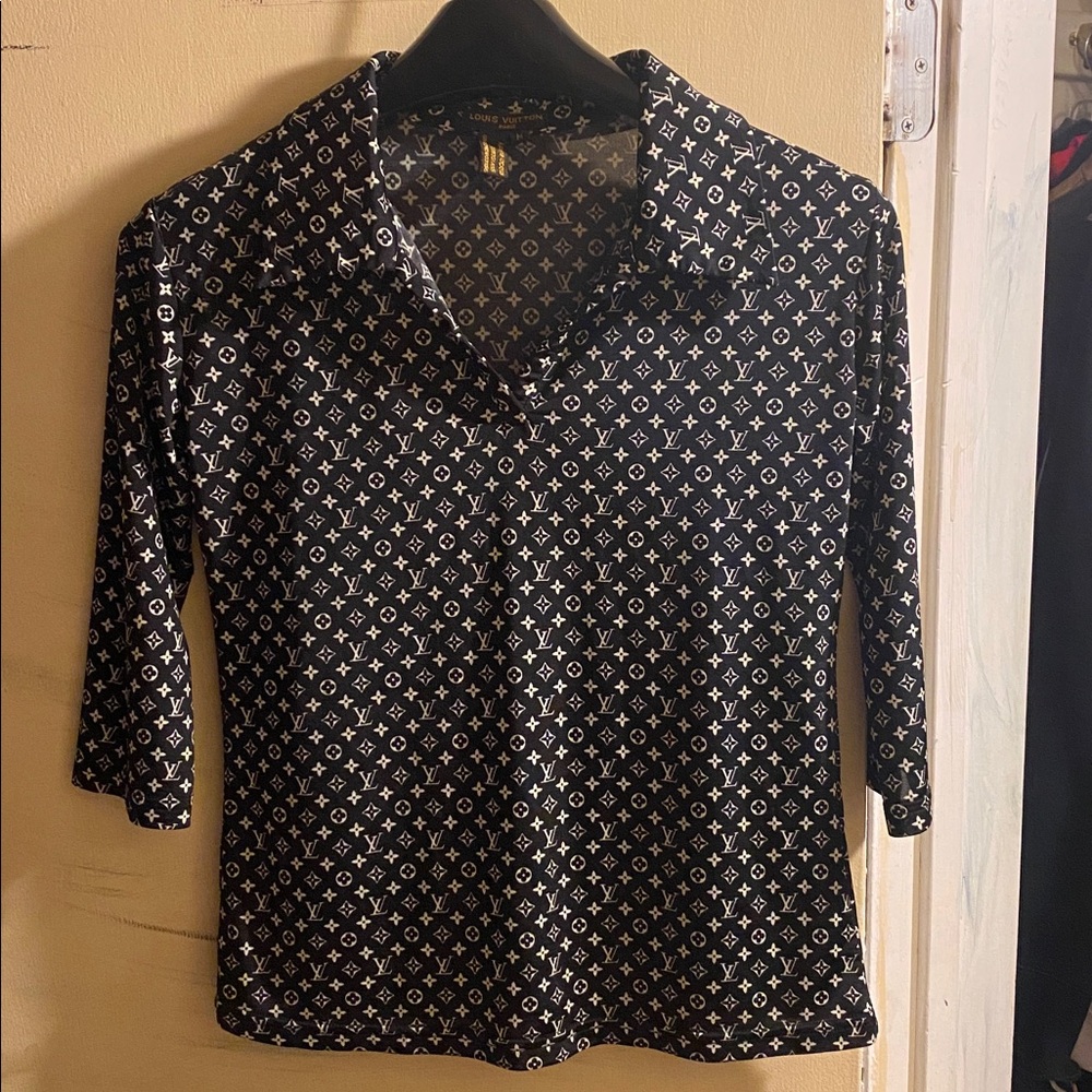 Black and White Patterned Top